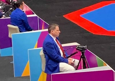 Corner Judging at World Taekwondo Championships, Manchester England. 2019