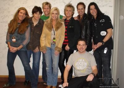 After show photo from Scrap Metal show at the Mohegan Sun. Eric Martin, Kelly Keagy, Matthew & Gunnar Nelson, Mark Slaughter and Dave Marshall and myself. 2007.