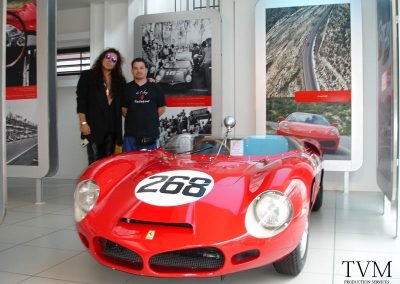 Myself and Yngwie at the Ferrari Museum, Modena Italy, 2005.